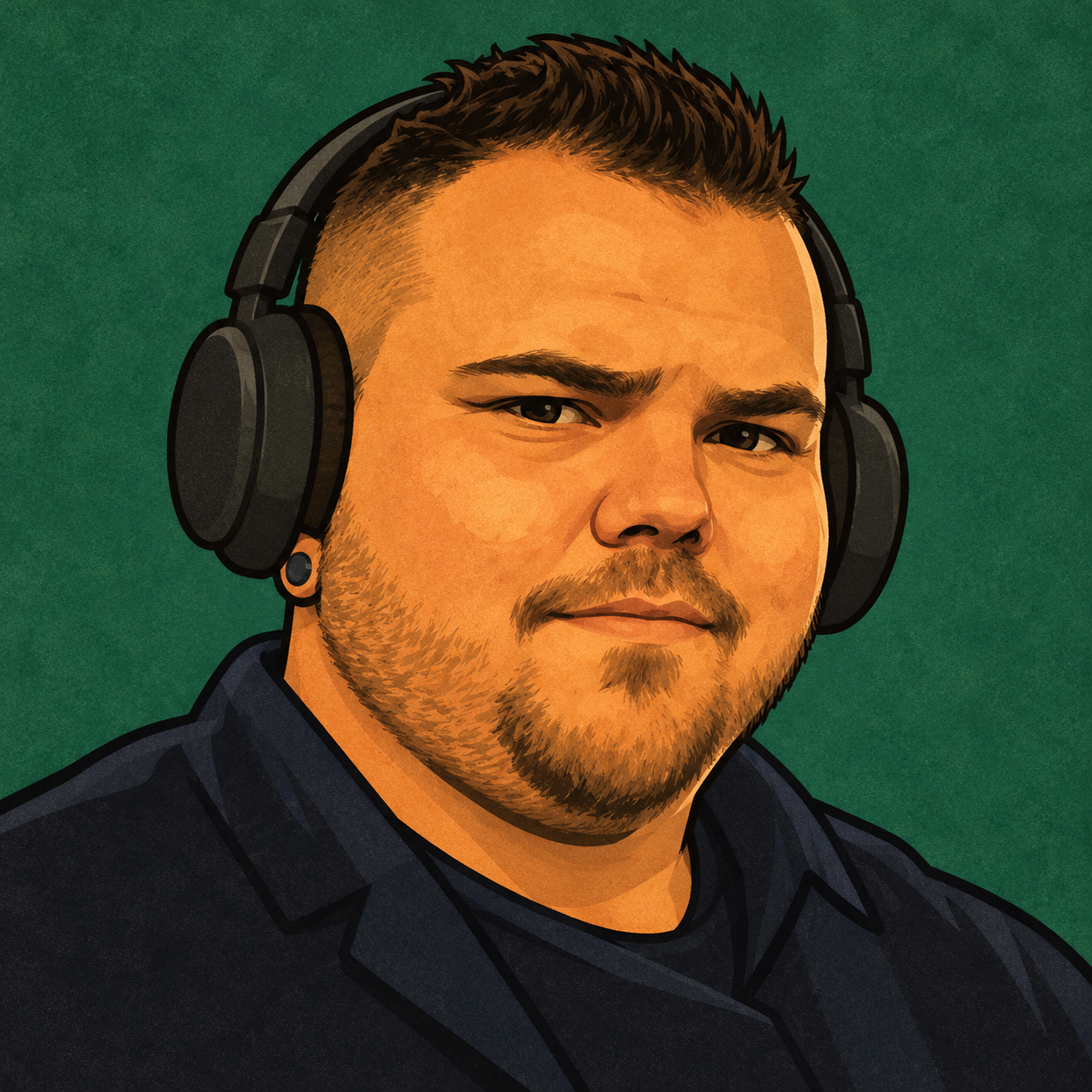 Curry Mitchell cartoon portrait